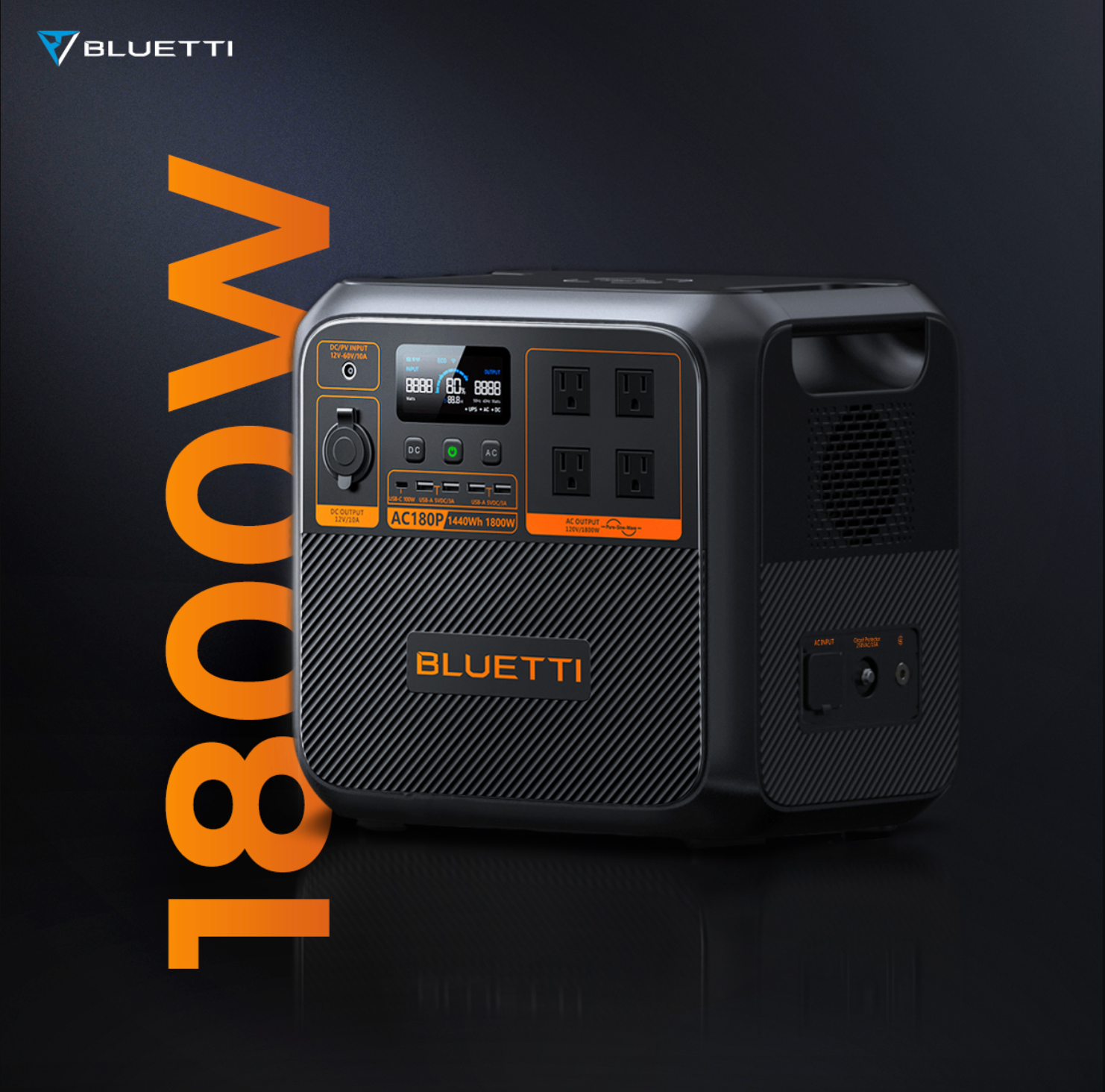 Orange Portable Solar Generator