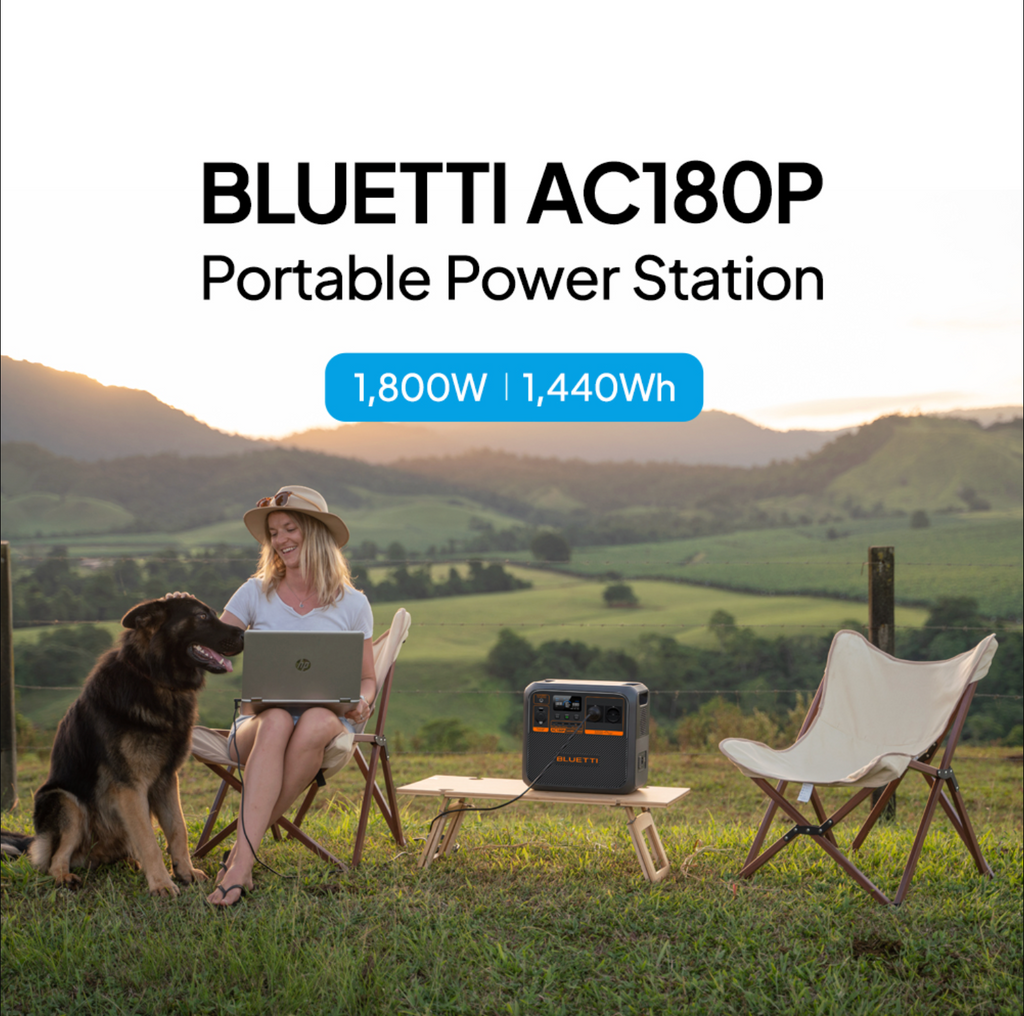 Orange Portable Solar Generator