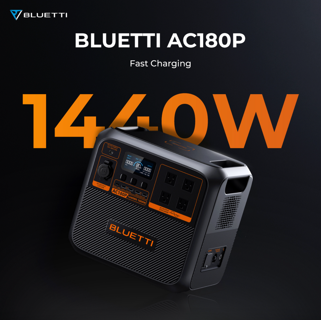 Orange Portable Solar Generator