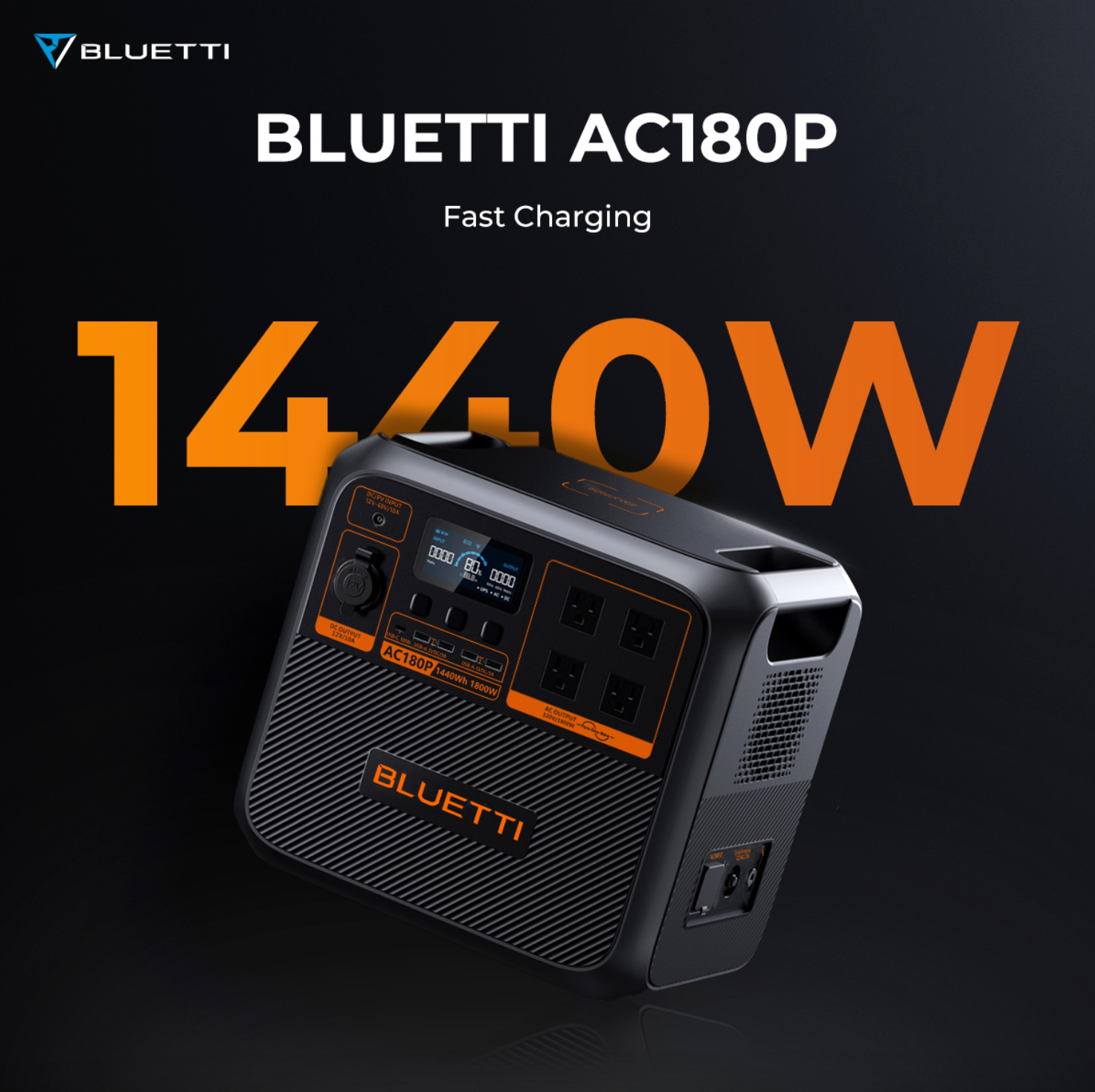 Orange Portable Solar Generator