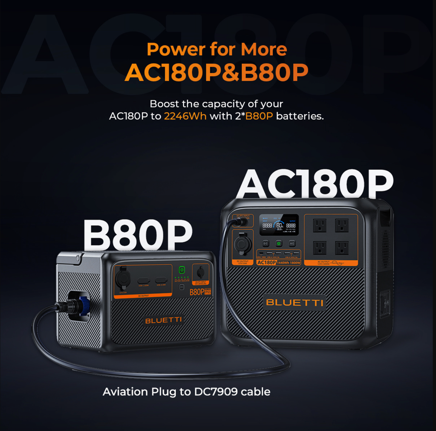 Orange Portable Solar Generator