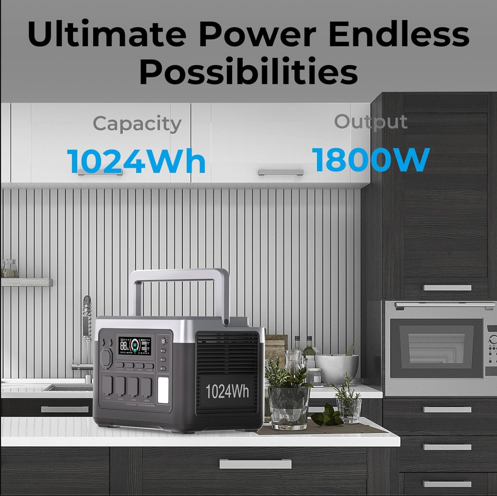 Gray Portable Solar Generator