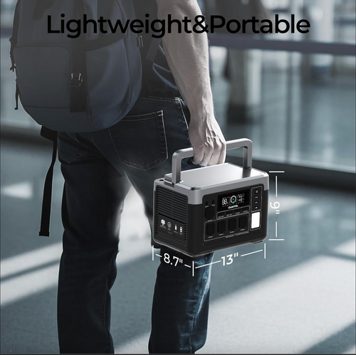 Gray Portable Solar Generator