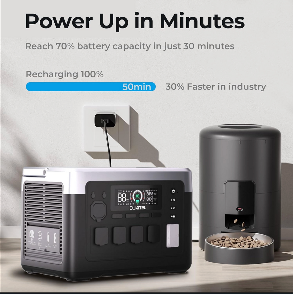 Gray Portable Solar Generator