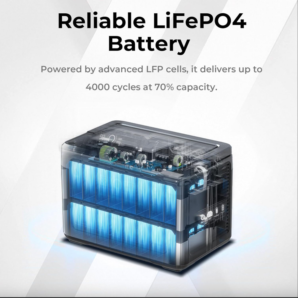 Gray Portable Solar Generator