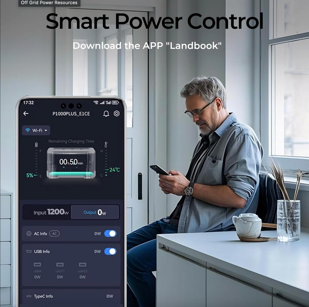 Gray Portable Solar Generator